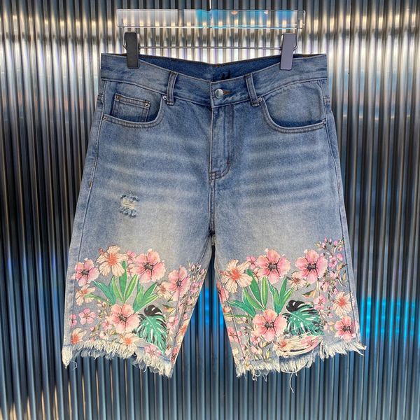 mens jeans fear of god knee length slim plum blossom graffiti pants designer men shorts, Blue
mens jeans fear of god knee length slim plum blossom graffiti pants designer men shorts, Blue
