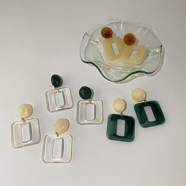 dangle & chandelier exaggerated geometric square contrast color transparent resin earrings female korean temperament fashion earring, Silver
dangle & chandelier exaggerated geometric square contrast color transparent resin earrings female korean temperament fashion earring, Silver