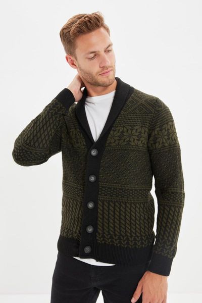 men's sweaters trendyol male slim fit shawl collar full jacquard knitwear cardigan tmnaw22hi0143, White;black
men's sweaters trendyol male slim fit shawl collar full jacquard knitwear cardigan tmnaw22hi0143, White;black