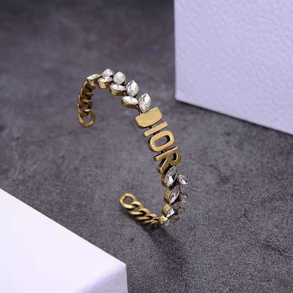 bangles bracelet d family / dijia brass letter wheat ear horse eye drill open temperament fashion net red, Black
bangles bracelet d family / dijia brass letter wheat ear horse eye drill open temperament fashion net red, Black