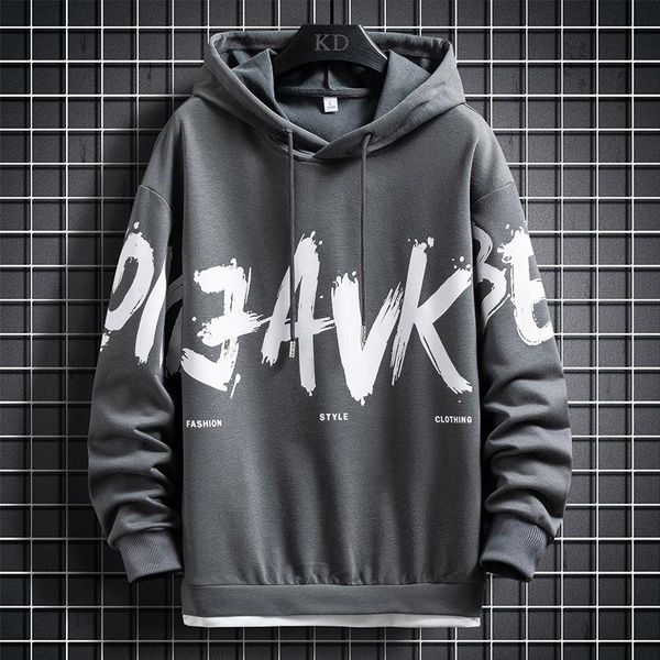 men's hoodies & sweatshirts autumn and winter letter oversized hoodie trend loose pullovers, Black 
men's hoodies & sweatshirts autumn and winter letter oversized hoodie trend loose pullovers, Black
