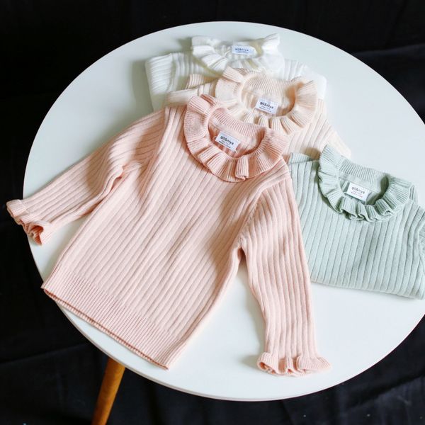 new autumn winter toddlers kids knitted pullovers ruched collar pure color baby girls sweaters children clothes, Blue
new autumn winter toddlers kids knitted pullovers ruched collar pure color baby girls sweaters children clothes, Blue