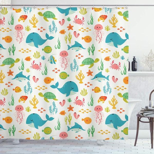shower curtains cartoon curtain underwater animals aqua marine life with crabs sea stars fish illustration bathroom decor set hooks
shower curtains cartoon curtain underwater animals aqua marine life with crabs sea stars fish illustration bathroom decor set hooks
