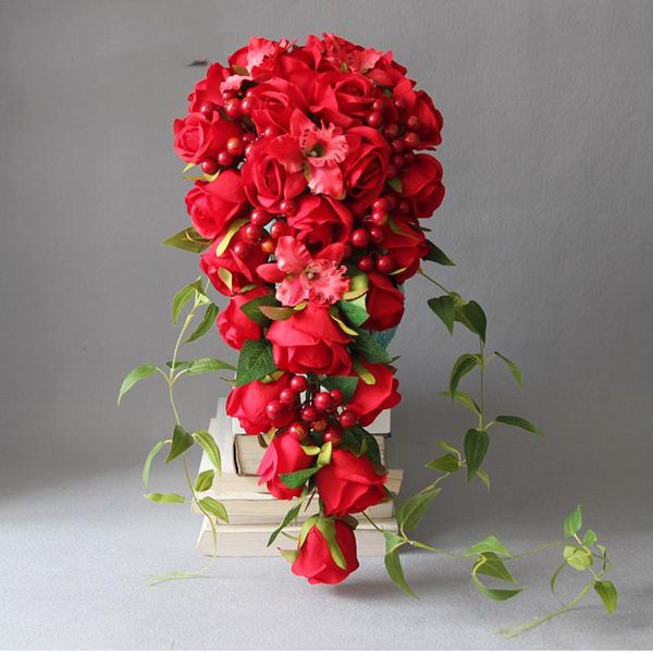 custom-made hold the imitation flower european-style luxury waterfall red rose wedding decoration decorative flowers & wreaths
custom-made hold the imitation flower european-style luxury waterfall red rose wedding decoration decorative flowers & wreaths