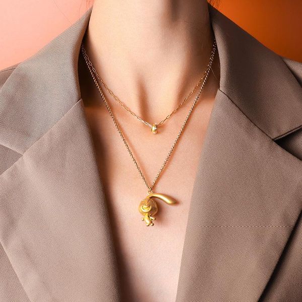 pendant necklaces 2021 south korea jewelry double zircon necklace female clavicle chain titanium steel plating does not fade, Silver
pendant necklaces 2021 south korea jewelry double zircon necklace female clavicle chain titanium steel plating does not fade, Silver