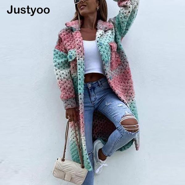 women's wool & blends elegant colorful printed women cardigan autumn winter long sleeve loose casual outerwear fashion turn-down collar, Black
women's wool & blends elegant colorful printed women cardigan autumn winter long sleeve loose casual outerwear fashion turn-down collar, Black