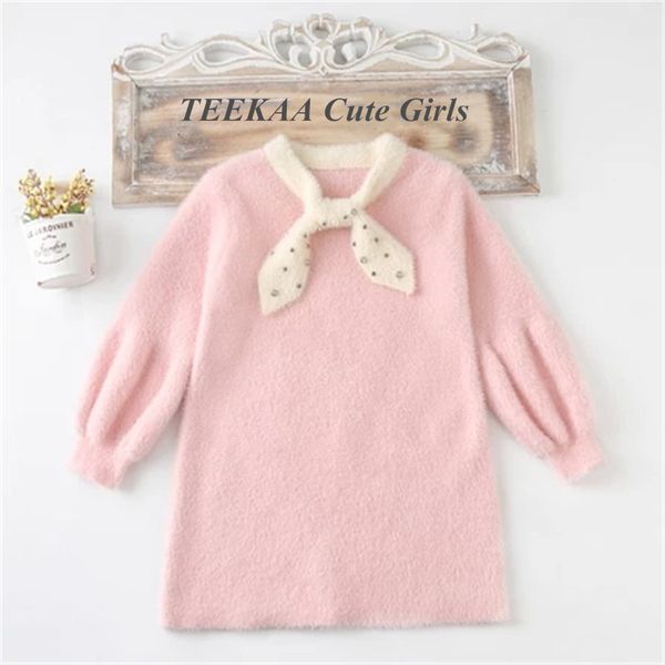 winter warm sweaters dress girls long sweater bow neck diamonds childrens fur clothes wear kids streetwear pullovers sweater, White
winter warm sweaters dress girls long sweater bow neck diamonds childrens fur clothes wear kids streetwear pullovers sweater, White