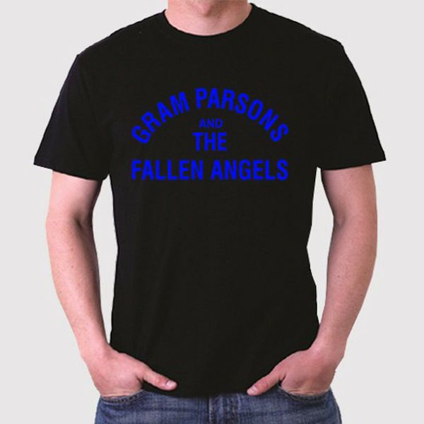 gram parsons & the fallen angels logo men's black t-shirt size s to 3xl, White;black
gram parsons & the fallen angels logo men's black t-shirt size s to 3xl, White;black