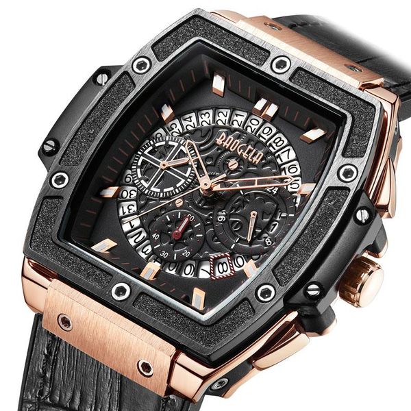 wristwatches baogela 2021 luxury men's watches brand chronograph quartz men fashion casual leather lumious square wristwatch 1703, Slivery;brown
wristwatches baogela 2021 luxury men's watches brand chronograph quartz men fashion casual leather lumious square wristwatch 1703, Slivery;brown