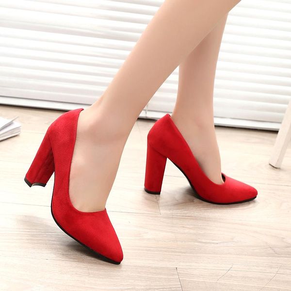 dress shoes spring autumn office lady womens poined toe high heels pumps square heeled woman boat ladies 2877l, Black
dress shoes spring autumn office lady womens poined toe high heels pumps square heeled woman boat ladies 2877l, Black