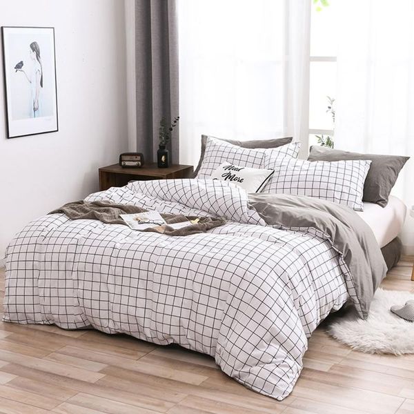 bedding sets grid duvet cover set with pillowcase simple comforter white plaid 2 choices cotton microfiber bedclothes twin king
bedding sets grid duvet cover set with pillowcase simple comforter white plaid 2 choices cotton microfiber bedclothes twin king