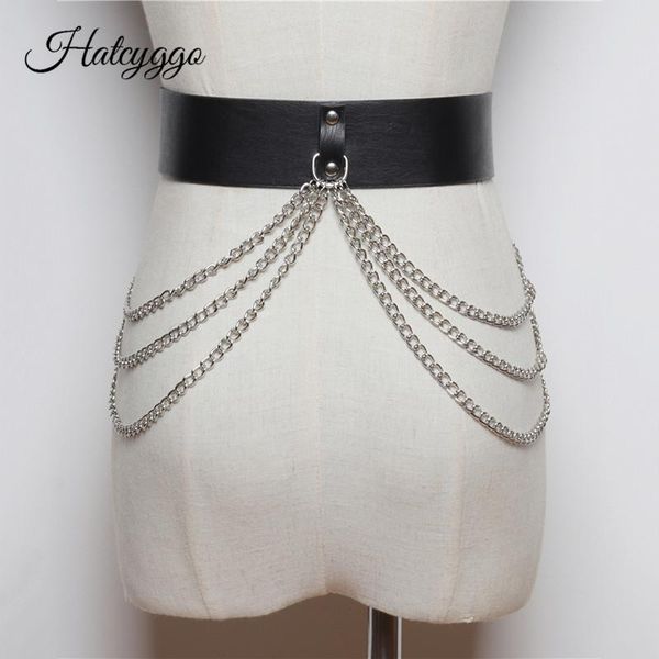 belts hatcyggo wide belt female leather harness body bondage punk chain silver waist for women black, Black;brown
belts hatcyggo wide belt female leather harness body bondage punk chain silver waist for women black, Black;brown