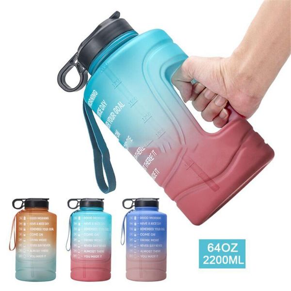 water bottle 2.2l gallon sports portable petg plastic gradient outdoor hiking camping gym fitness drink with straw
water bottle 2.2l gallon sports portable petg plastic gradient outdoor hiking camping gym fitness drink with straw