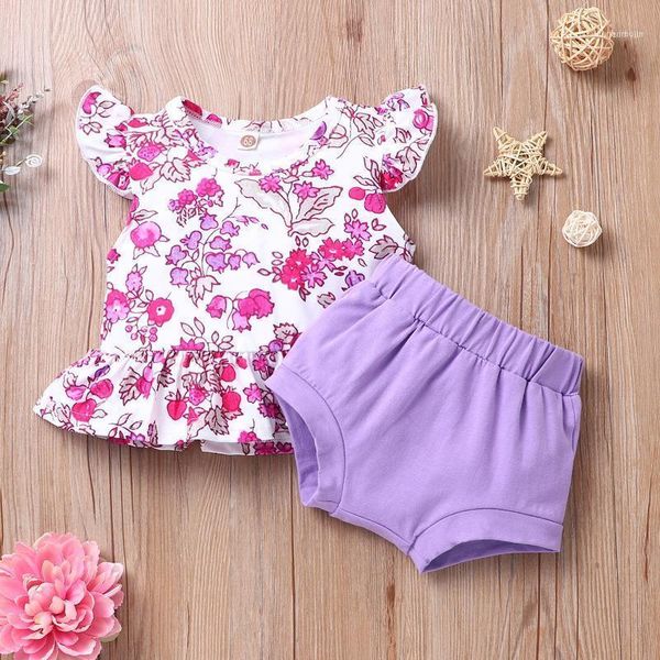 clothing sets outfits for baby girls infant toddler summer o-neck floral print ruffled sleeve + solid shorts clothes 3-18m11, White
clothing sets outfits for baby girls infant toddler summer o-neck floral print ruffled sleeve + solid shorts clothes 3-18m11, White