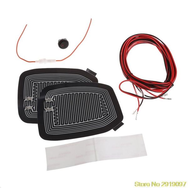 1set universal quick warm 12v car side mirror glass heater heated defogger pad mat drop support fans
1set universal quick warm 12v car side mirror glass heater heated defogger pad mat drop support fans