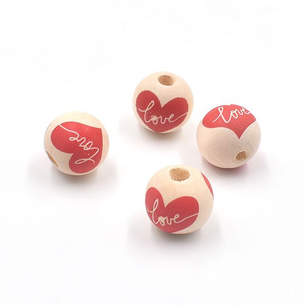 16mm round wood bead red love heart printing valentine's day wooden loose beads diy jewelry accessory, Black
16mm round wood bead red love heart printing valentine's day wooden loose beads diy jewelry accessory, Black
