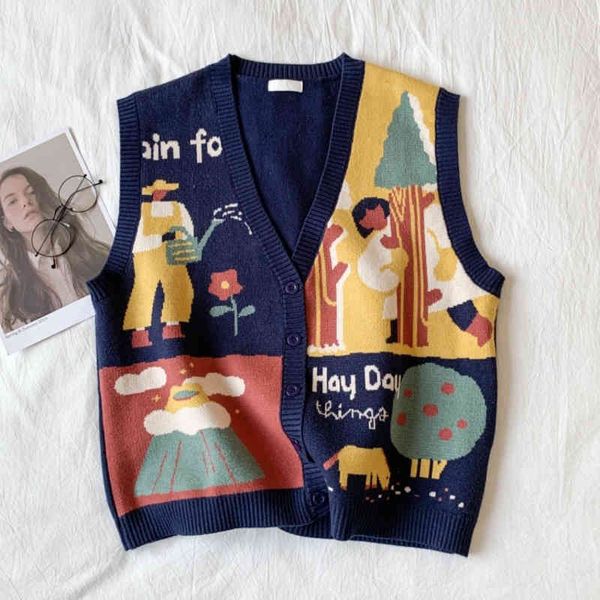 women's vests colete coreano suéter feminino impressão soltinho fit blusas tricotadas sem mangas masculino e roupas unisr5sd, Black;white
women's vests colete coreano suéter feminino impressão soltinho fit blusas tricotadas sem mangas masculino e roupas unisr5sd, Black;white