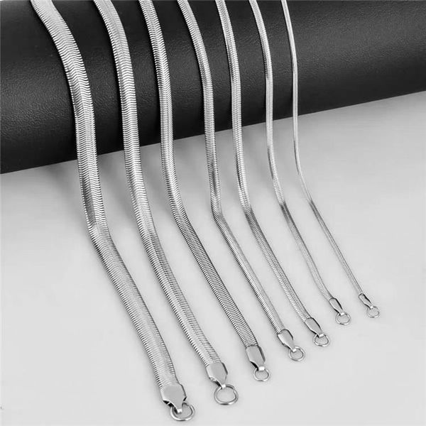 pendant necklaces flat snake chain necklace men's bone stainless steel hanging on the neck fashion jewelry accessories friend, Silver
pendant necklaces flat snake chain necklace men's bone stainless steel hanging on the neck fashion jewelry accessories friend, Silver