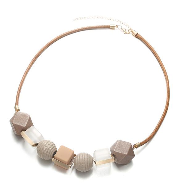 chokers geometric women necklace statement necklaces & pendants rope chain acrylic beads for trendy jewelry, Golden;silver
chokers geometric women necklace statement necklaces & pendants rope chain acrylic beads for trendy jewelry, Golden;silver