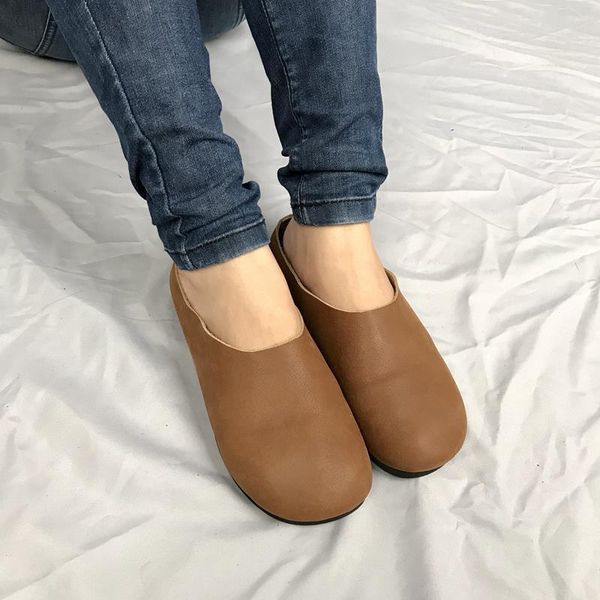 slippers shoes women summer round toe retro flip flops beach genuine leather solid female, Black
slippers shoes women summer round toe retro flip flops beach genuine leather solid female, Black