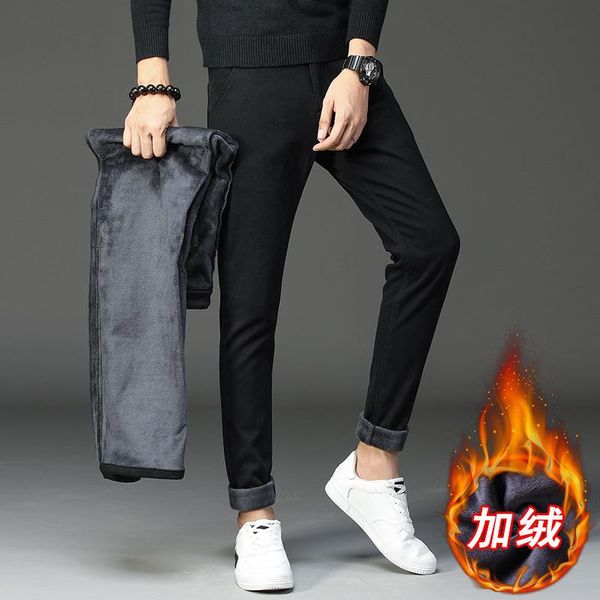 men's pants winter thick lambskin for men sports trousers 2021 fashion streetwear, Black
men's pants winter thick lambskin for men sports trousers 2021 fashion streetwear, Black