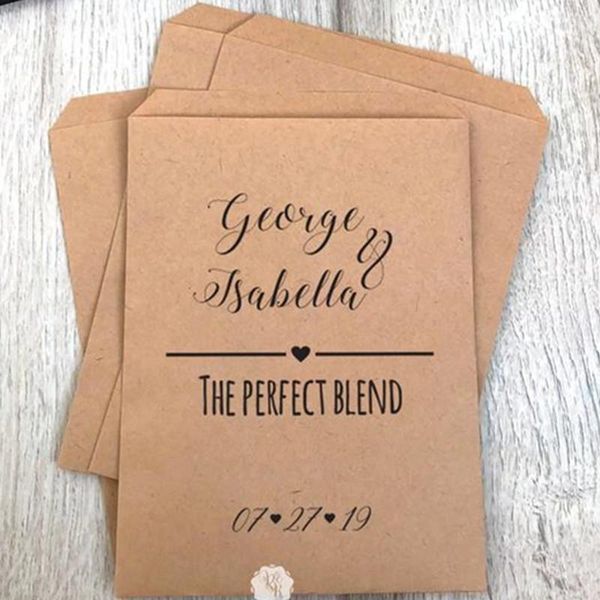 gift wrap custom wedding favor bags - the perfect blend party kraft paper style-food buffet treat
gift wrap custom wedding favor bags - the perfect blend party kraft paper style-food buffet treat