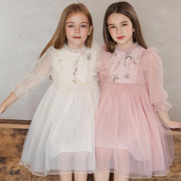 girl's dresses girls princess style dress fashion mesh long sleeve ruffles floral embroidery ball gowns kids join wedding party clothes, Red;yellow
girl's dresses girls princess style dress fashion mesh long sleeve ruffles floral embroidery ball gowns kids join wedding party clothes, Red;yellow