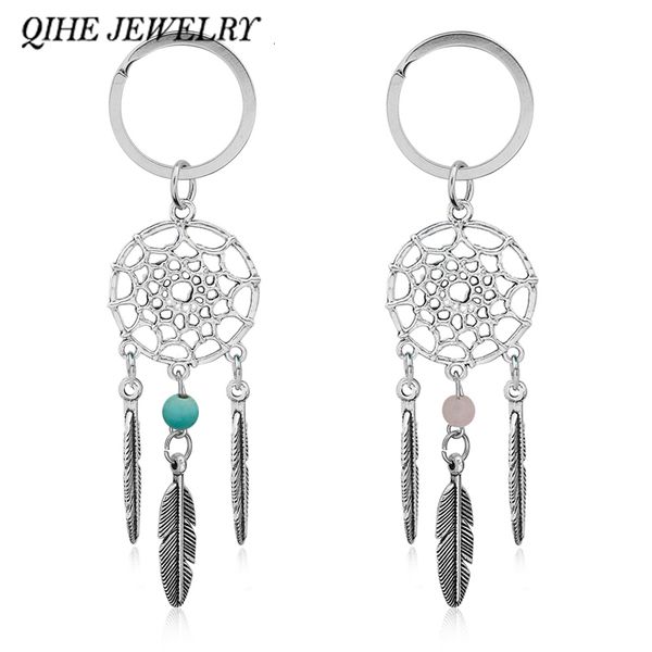 qihe jewelry gift pink black beads dreamcatcher feather wind chimes dream catcher key chain women vintage indian style keychain, Silver
qihe jewelry gift pink black beads dreamcatcher feather wind chimes dream catcher key chain women vintage indian style keychain, Silver