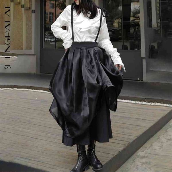organza dark skirt women's summer high waist black mid-claf strap skirt female tide 5e150 210427
organza dark skirt women's summer high waist black mid-claf strap skirt female tide 5e150 210427