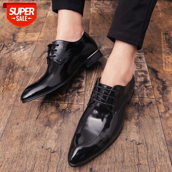 newly men's quality patent leather shoes black party wedding shoes size 38-48 black leather soft man dress flats zapatos #d50f
newly men's quality patent leather shoes black party wedding shoes size 38-48 black leather soft man dress flats zapatos #d50f