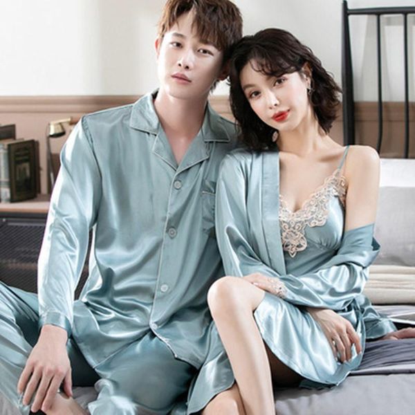 women's sleepwear nightgown couple bathrobe pajamas womens lace nightdress summer man long-sleeved satin suit home service spring and a, Black;red
women's sleepwear nightgown couple bathrobe pajamas womens lace nightdress summer man long-sleeved satin suit home service spring and a, Black;red