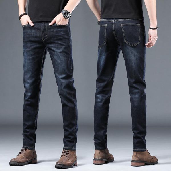 men's jeans brand 2021 men's fashion business casual stretch slim classic trousers denim pants male black blue
men's jeans brand 2021 men's fashion business casual stretch slim classic trousers denim pants male black blue