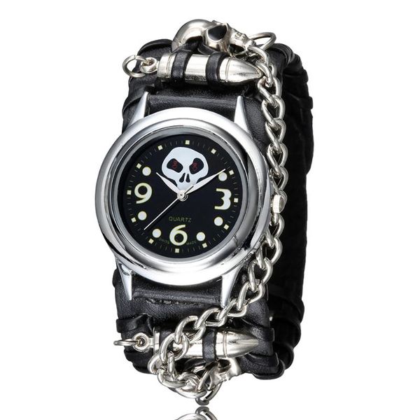 wristwatches cool skull men watch the nightmare before christmas rivet skeleton watches punk rock chain quartz wristwatch for male gifts, Slivery;brown
wristwatches cool skull men watch the nightmare before christmas rivet skeleton watches punk rock chain quartz wristwatch for male gifts, Slivery;brown