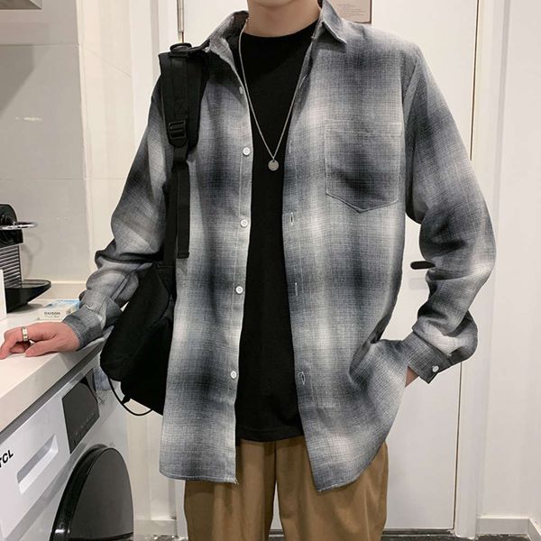 men's casual shirts shirtspring and autumn men's solid color korean loose net red long sleeve shirt fashion 6wl1, White;black
men's casual shirts shirtspring and autumn men's solid color korean loose net red long sleeve shirt fashion 6wl1, White;black