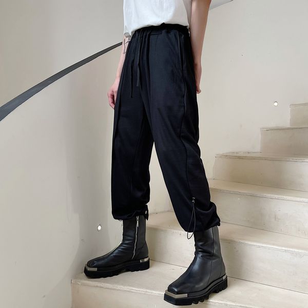 pants fashionable the trendy summer harem men's elastic waist solid loose drawstring sports casual, Black
pants fashionable the trendy summer harem men's elastic waist solid loose drawstring sports casual, Black