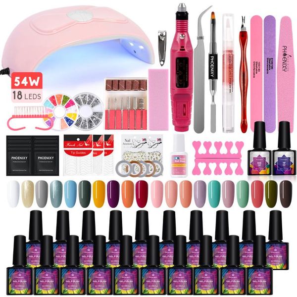 nail art kits manicure set gel polish kit professional semi permanent varnish with uv lamp
nail art kits manicure set gel polish kit professional semi permanent varnish with uv lamp