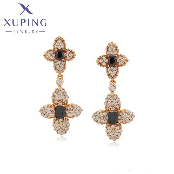 xuping jewelry elegant new arrival flower luxury style gold plated earrings for women a00506751, Golden
xuping jewelry elegant new arrival flower luxury style gold plated earrings for women a00506751, Golden