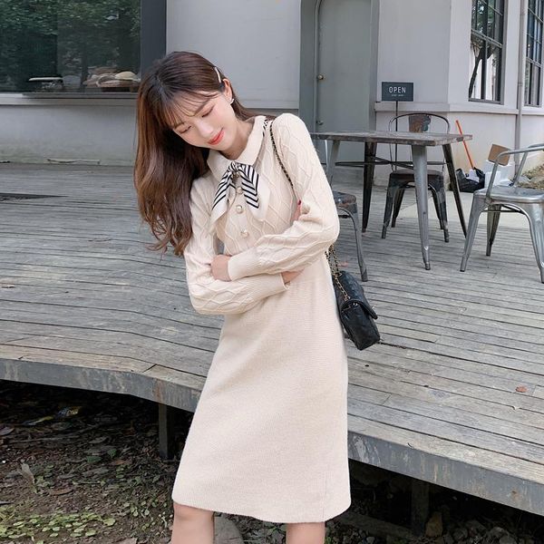 han edition dress spot ~ winter scene shooting small lapel long waist pure color knitted casual dresses, Black;gray
han edition dress spot ~ winter scene shooting small lapel long waist pure color knitted casual dresses, Black;gray