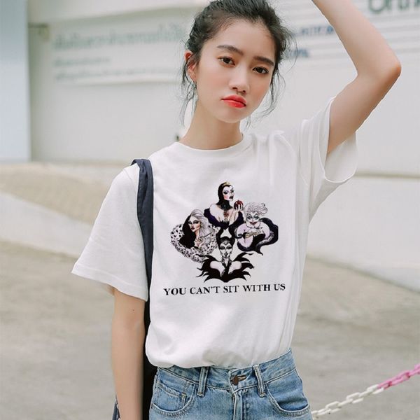 women's t-shirt you can not sit with us summer plus size loose female fashion casual short sleeve cartoon letter print haraj, White
women's t-shirt you can not sit with us summer plus size loose female fashion casual short sleeve cartoon letter print haraj, White