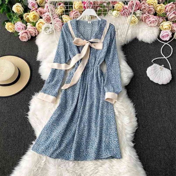 doll collar floral long-sleeved dress spring and autumn chiffon lace-up waist slimming mid-length skirt uk206 210506, Black;gray
doll collar floral long-sleeved dress spring and autumn chiffon lace-up waist slimming mid-length skirt uk206 210506, Black;gray