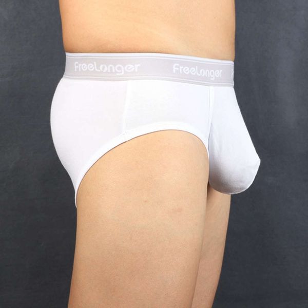 men's underwear with large pure cotton front pocket convex triangular shorts, Black;white
men's underwear with large pure cotton front pocket convex triangular shorts, Black;white
