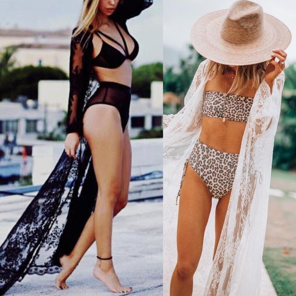 one-piece suits women summer see-through floral lace maxi beach dress scalloped trim open front kimono cardigan bikini swimsuit cover up
one-piece suits women summer see-through floral lace maxi beach dress scalloped trim open front kimono cardigan bikini swimsuit cover up