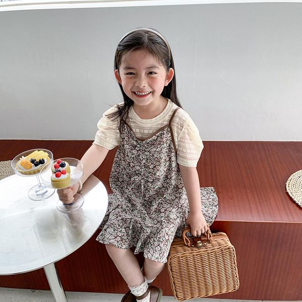 clothing sets mila chou 2021 summer girl's two-piece floral dress children's suit lace bottoming kids t-shirt sling 2-8y, White
clothing sets mila chou 2021 summer girl's two-piece floral dress children's suit lace bottoming kids t-shirt sling 2-8y, White