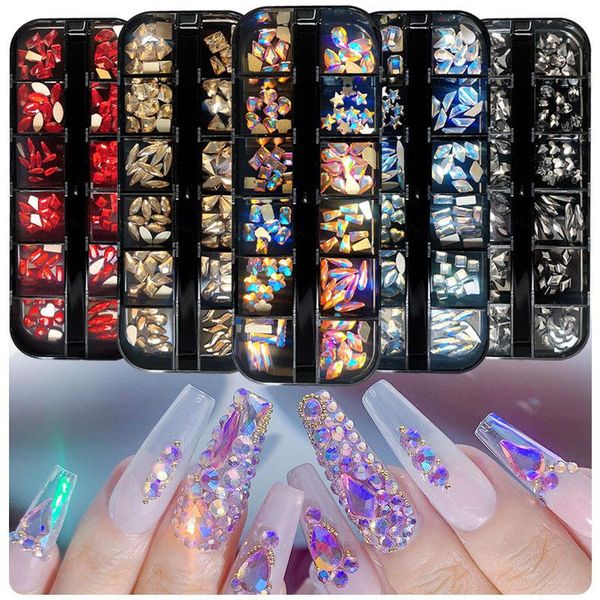 nail art decorations 12 grid box rhinestone jewelry flat diamond stained glass shaped long water drop decoration accessories, Silver;gold
nail art decorations 12 grid box rhinestone jewelry flat diamond stained glass shaped long water drop decoration accessories, Silver;gold