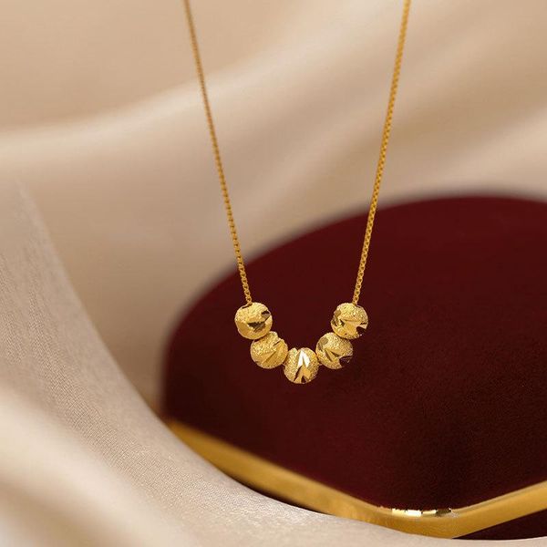 pendant necklaces japanese & korean simple light luxury gold plated car flower transfer bead necklace girls, Silver
pendant necklaces japanese & korean simple light luxury gold plated car flower transfer bead necklace girls, Silver