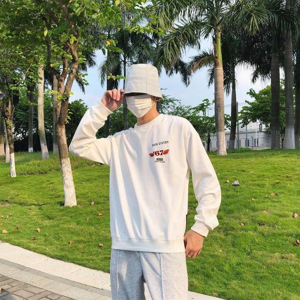men's hoodies & sweatshirts 2021 autumn casual simple loose big size personalized embroidery couple outfit korean round neck men sweate, Black
men's hoodies & sweatshirts 2021 autumn casual simple loose big size personalized embroidery couple outfit korean round neck men sweate, Black