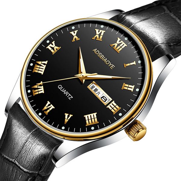 adas men's business watch luminous waterproof dual calendar non mechanical quartz, Slivery;brown
adas men's business watch luminous waterproof dual calendar non mechanical quartz, Slivery;brown