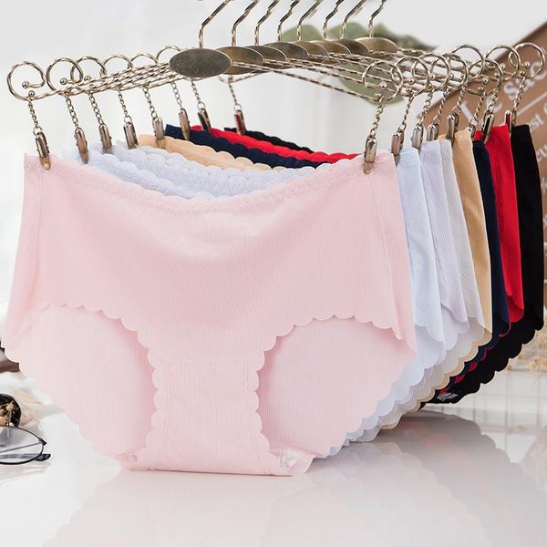 women's panties women seamless underwear mid waist ice silk lingerie breathable comfortable briefs skin-friendly underpants, Black;pink
women's panties women seamless underwear mid waist ice silk lingerie breathable comfortable briefs skin-friendly underpants, Black;pink