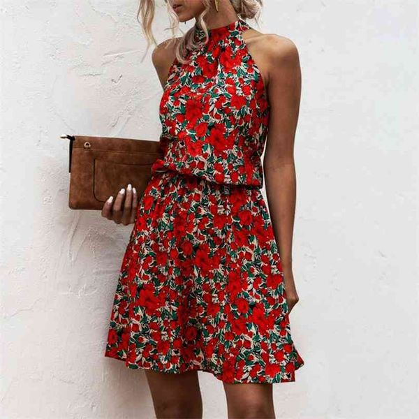 summer halter lace up floral print mini dress vintage short sleeveless dress beach casual party for women 210508, Black;gray
summer halter lace up floral print mini dress vintage short sleeveless dress beach casual party for women 210508, Black;gray