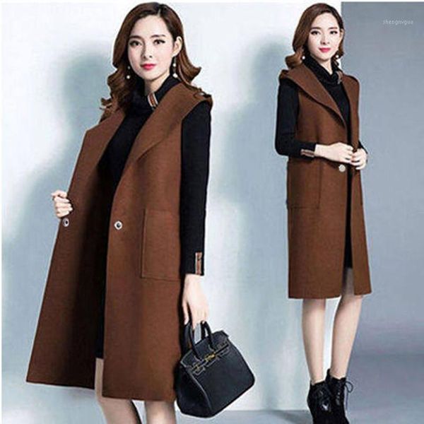 autumn and winter women's woolen coat hooded mid-length loose coats jackets women wool & blends, Black
autumn and winter women's woolen coat hooded mid-length loose coats jackets women wool & blends, Black